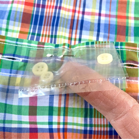 RALPH LAUREN Slim Fit 100% Cotton Plaid Men’s Shirt Size XL New With Tags NWT - Picture 10 of 11